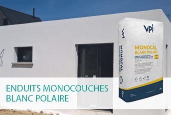 Enduits monocouches blanc polaire