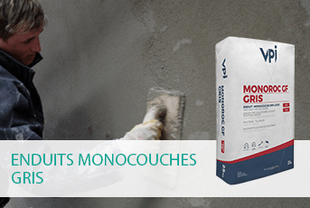 Enduits monocouches gris